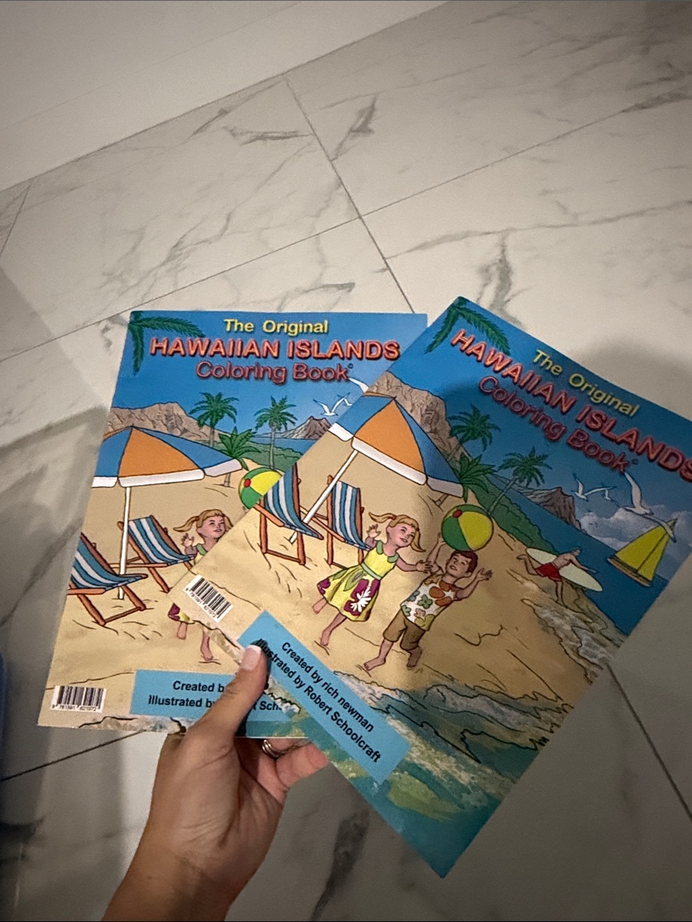 the original Hawaiian islands coloring book authentic @@@